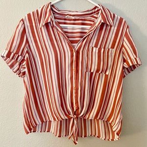 Hippie Rose Button Up Top